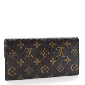 Monogram Emilie Wallet Rouge
